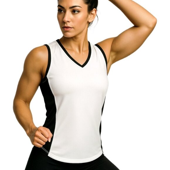 Head Moisture Wicking Sleeveless Stretch Athletic Performance Woment's Tank Top - Picture 1 of 10